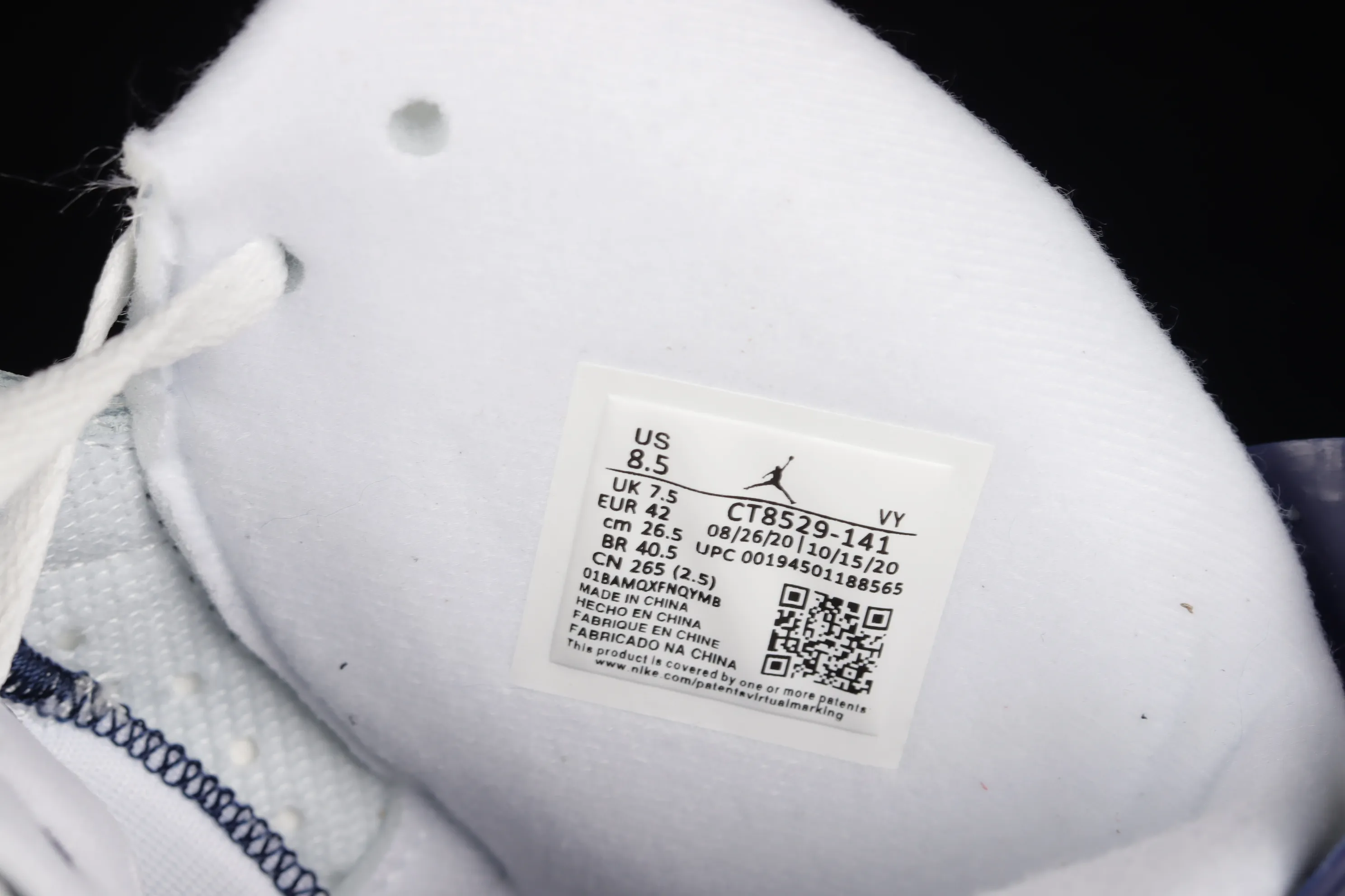 All categories Air Jordan Jordan series basketball shoes Air Jordan 6 Air Jordan 6 Retro "Midnight Navy" AJ6 Joe 6 white sea blue CT8529-141
